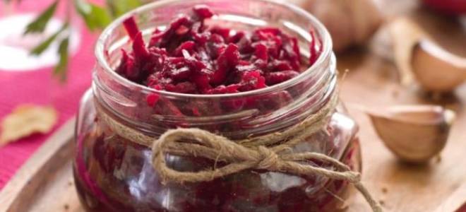 Острый салат из свеклы на зиму